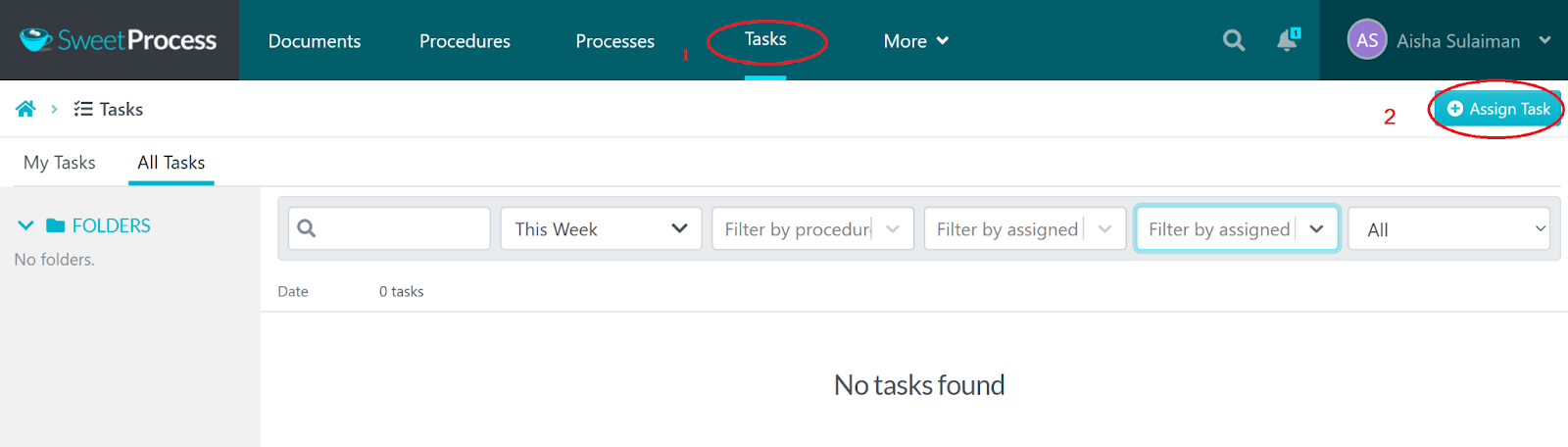 Assign SOPs as Tasks to Team Members
