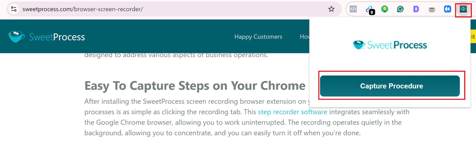 Capture On-Screen Activities With SweetProcess Capture