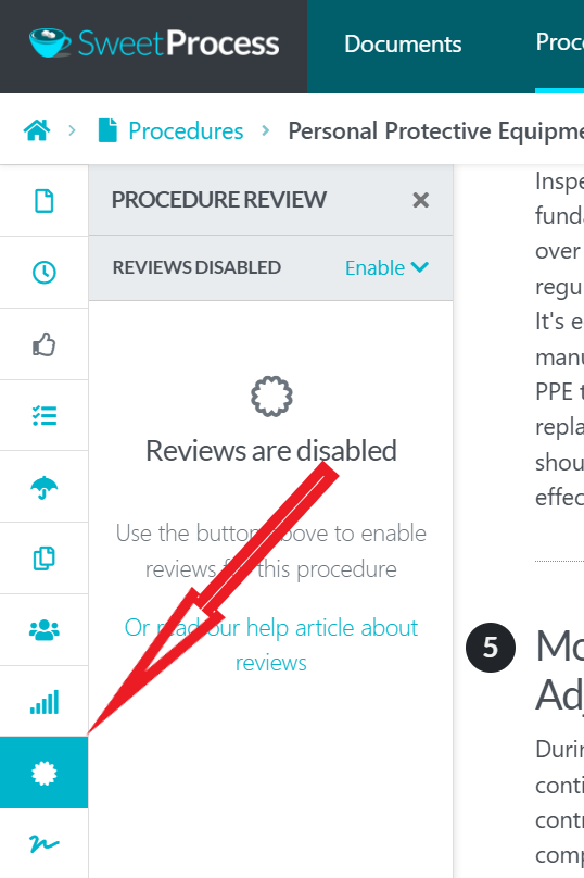 review button