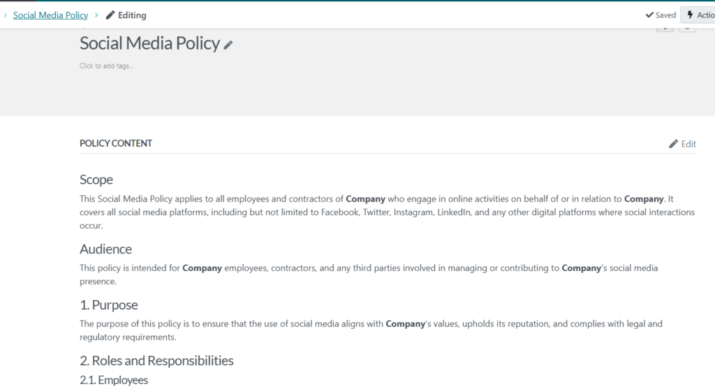 a fully written policy instantly