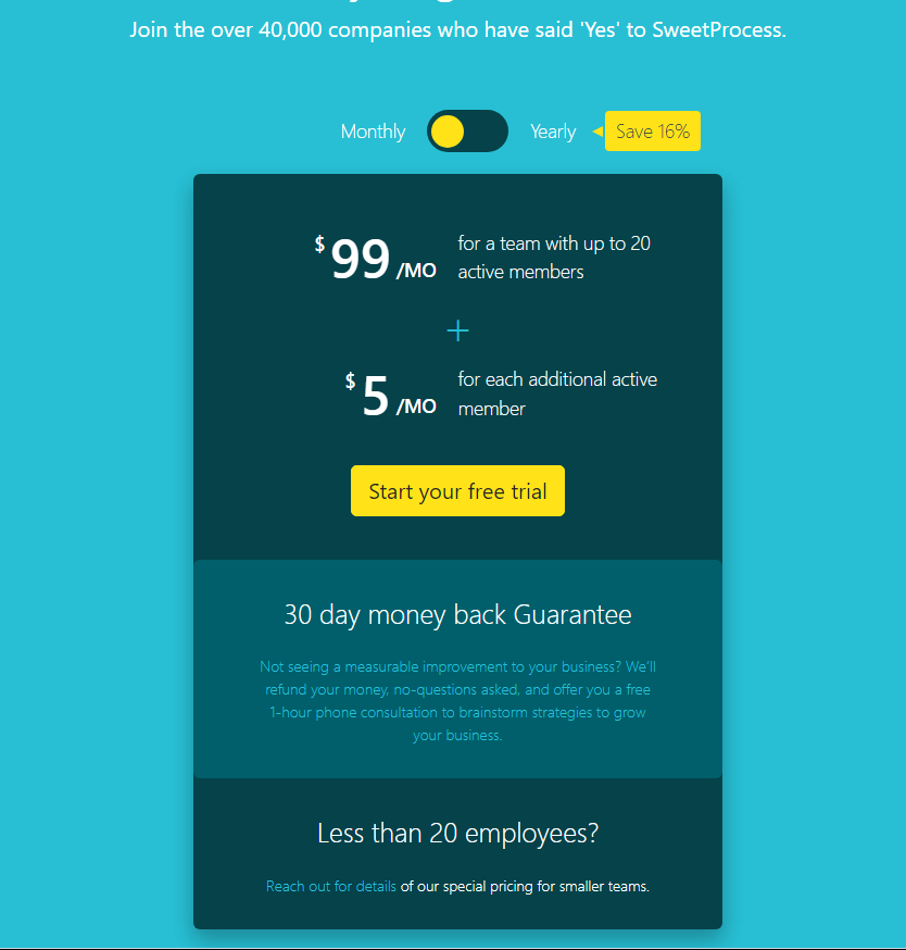 single plan for all customers