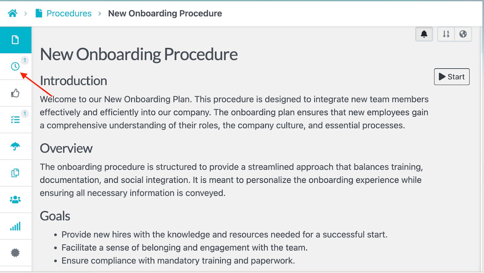 View document versions and track changes