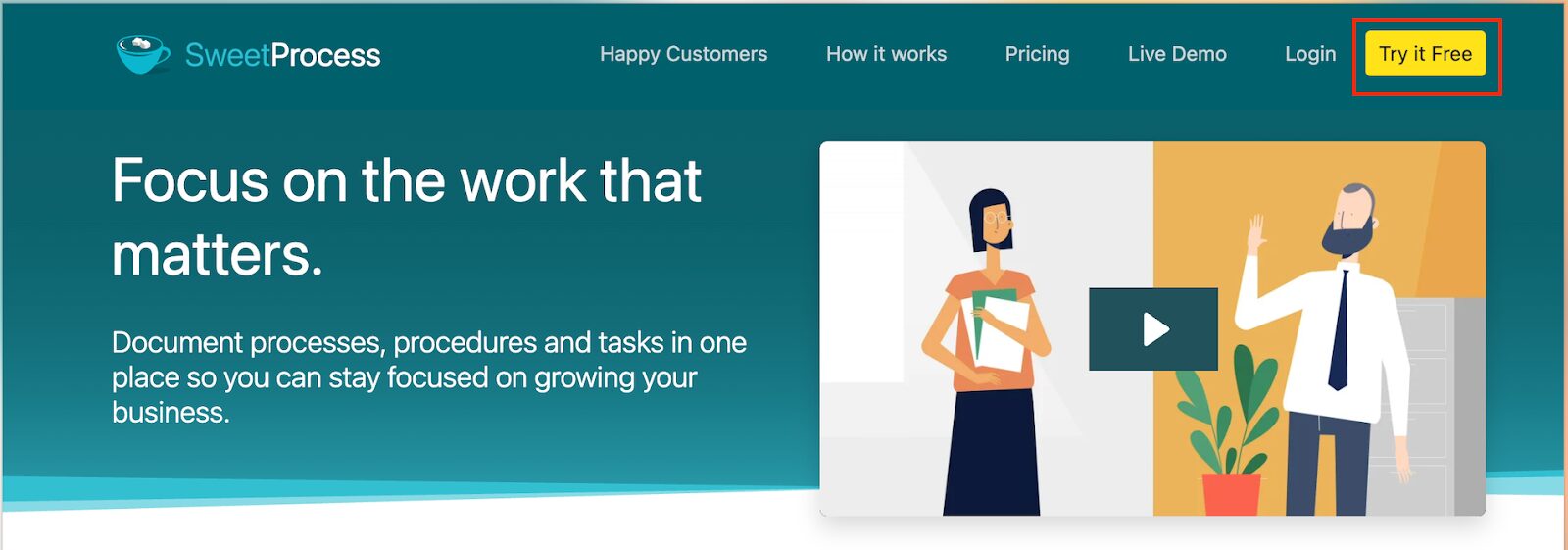 Try SweetProcess for Free