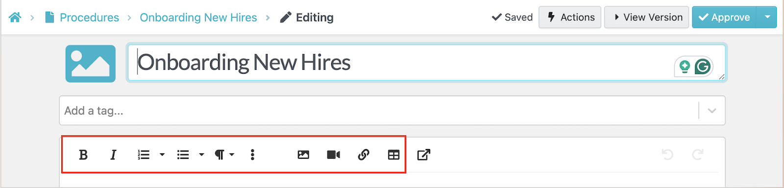 You can create an SOP Format that your team can follow