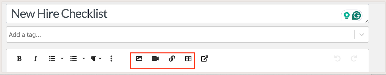 You can create a technical procedure with video and images to show proper equipment handling