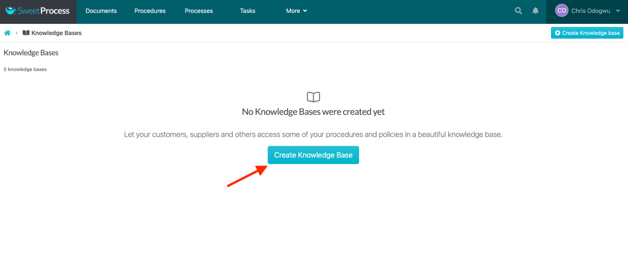 Click “Create Knowledge Base.”