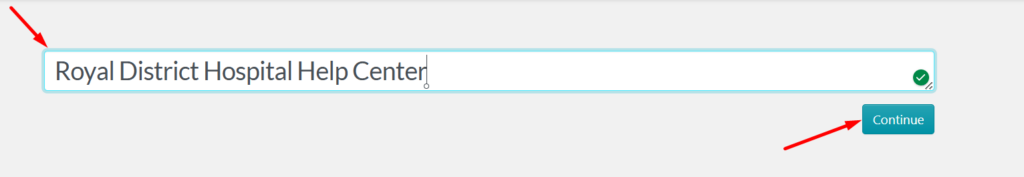 Give it a name and click "Continue."