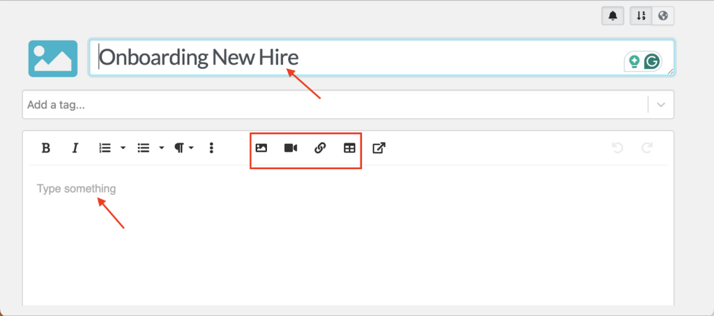 You can also add images, insert videos, or embed images that are related to the procedure.