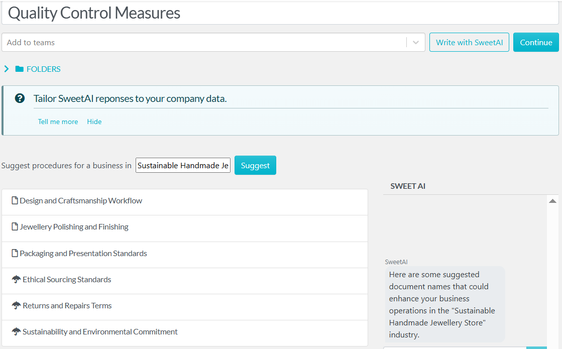 Create Procedures and Policies for Staff Manually and With AI