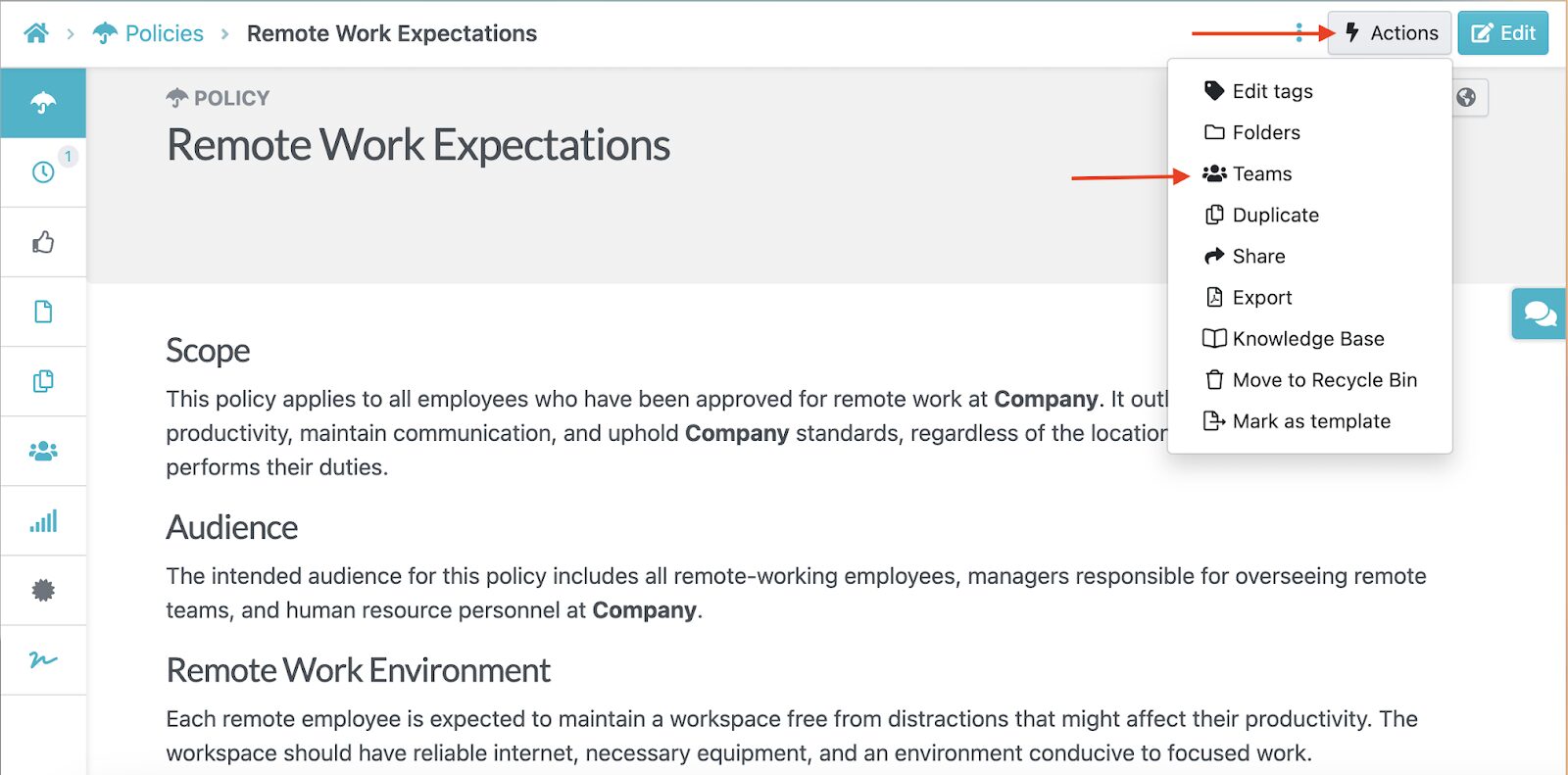 Invite other departments to contribute