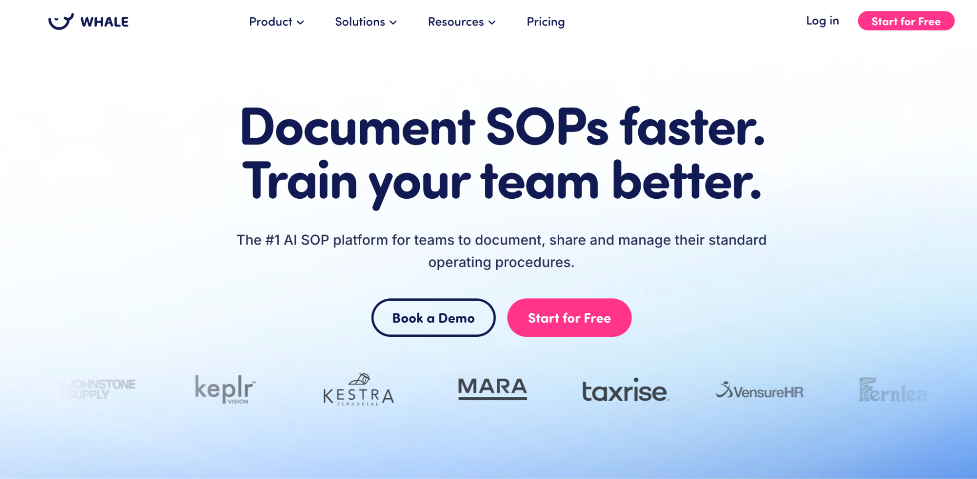 Whale: Best AI-Powered SOP Setup for Small Startup Teams