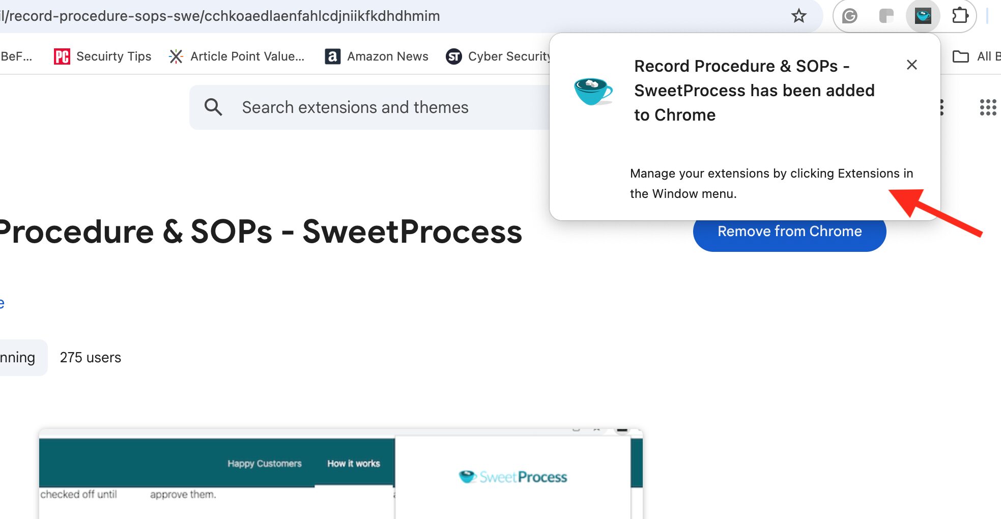 Enable and click the extension icon on your browser.