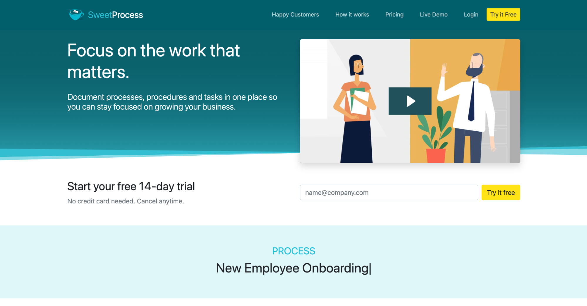 SweetProcess screenshot