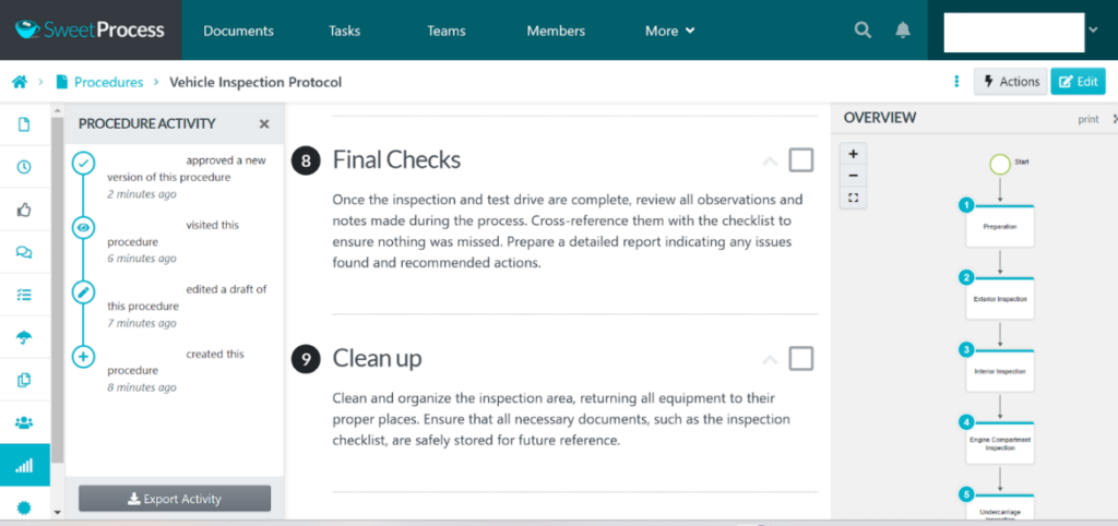 SweetProcess screenshot