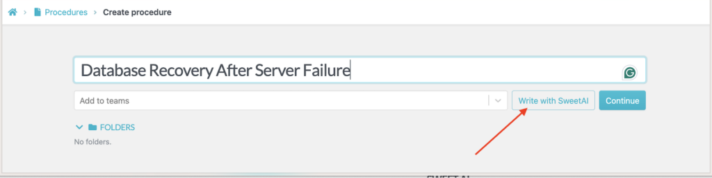 Building Powerful Runbooks With SweetProcess in Minutes screenshot