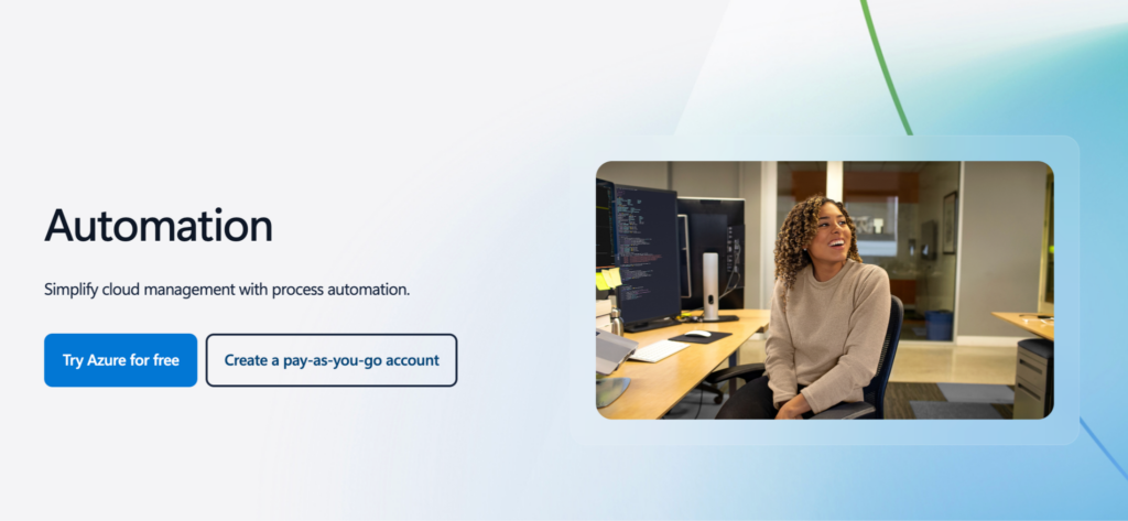 Microsoft Azure Automation screenshot