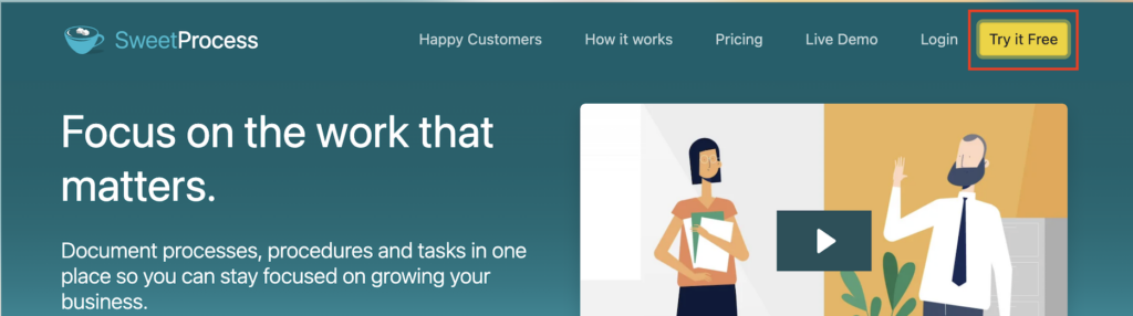 Features of SweetProcess screenshot