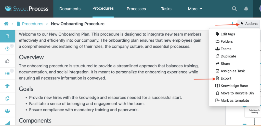 SweetProcess screenshot