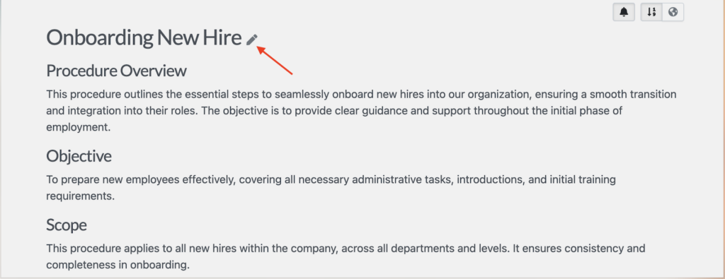 Features of SweetProcess screenshot