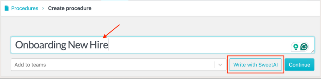 Features of SweetProcess screenshot