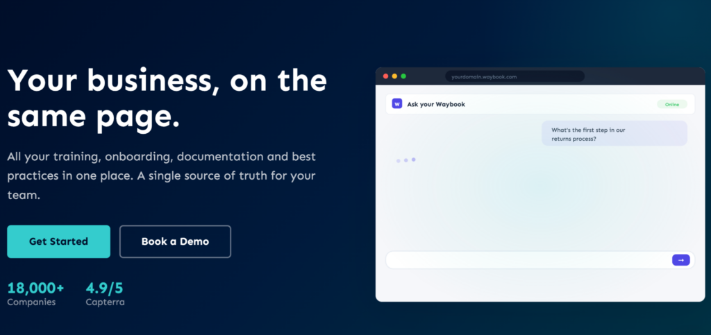 Waybook screenshot
