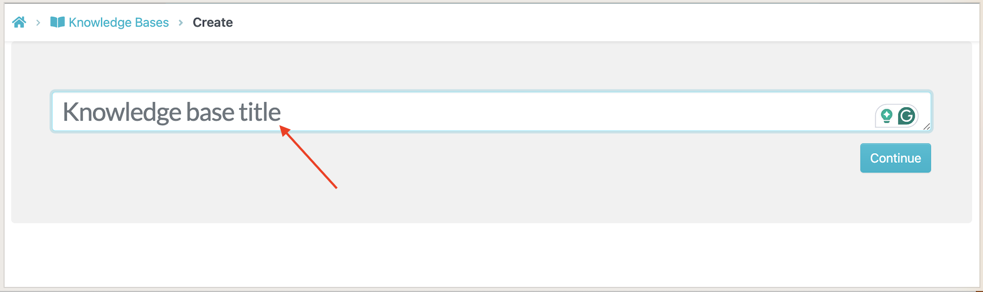 New knowledge base title field in SweetProcess