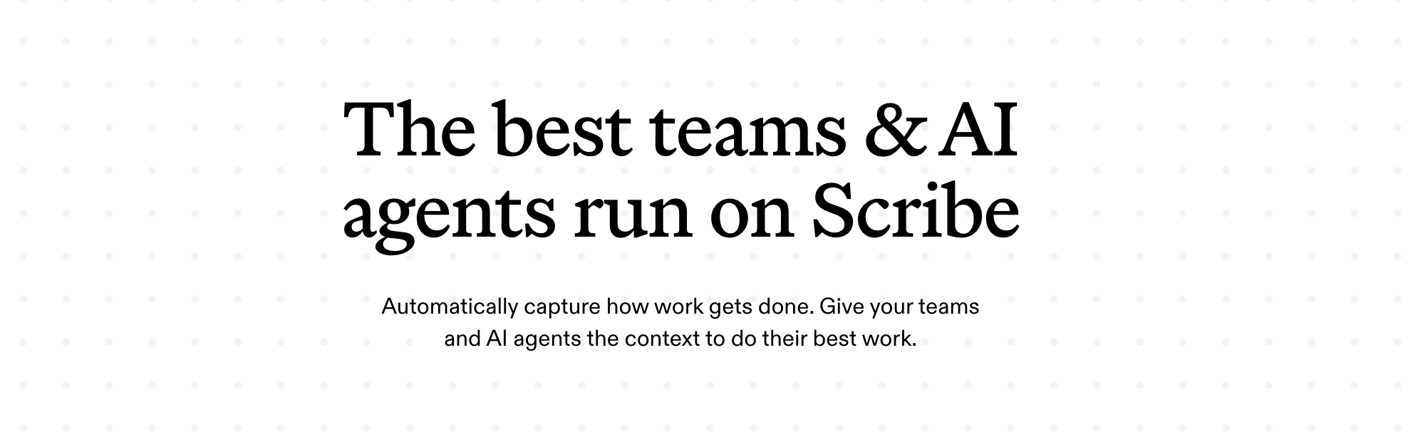Scribe product screenshot